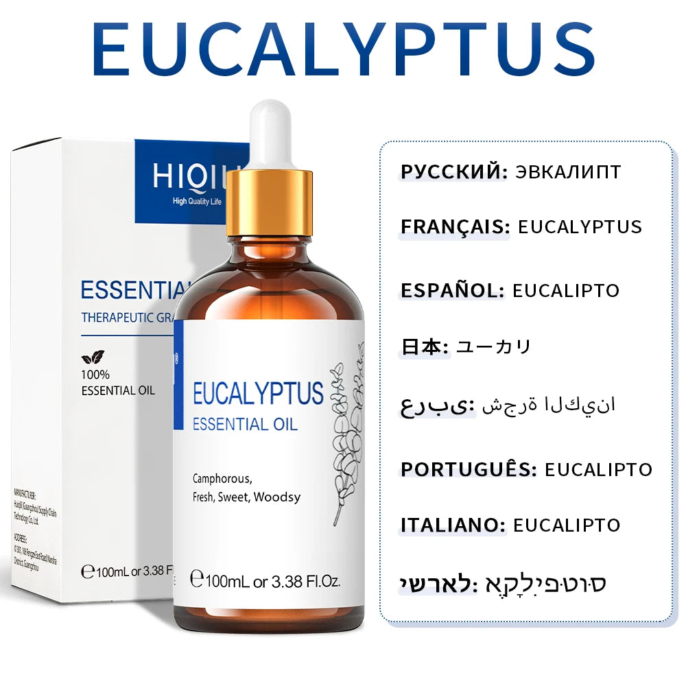 Eucalyptus - Essential Oil - 100 mL (HIQILI)