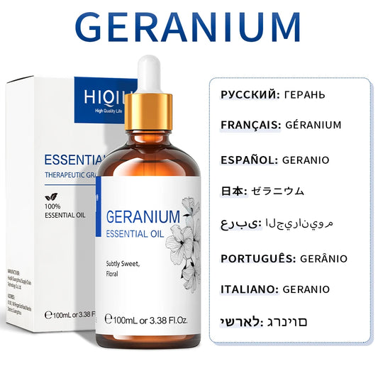 Geranium - Essential Oil - 100 mL (HIQILI)