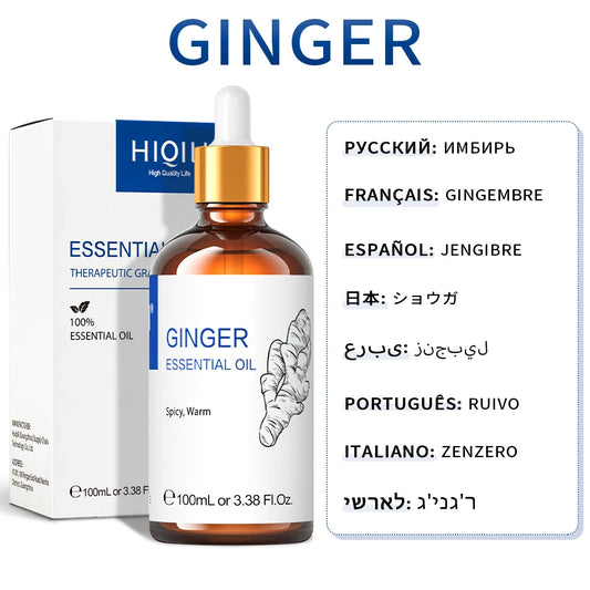 Ginger - Essential Oil - 100 mL (HIQILI)