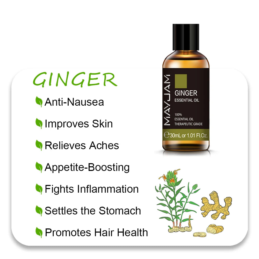 Ginger - Essential Oils - 10mL / 30mL (MAYJAM)