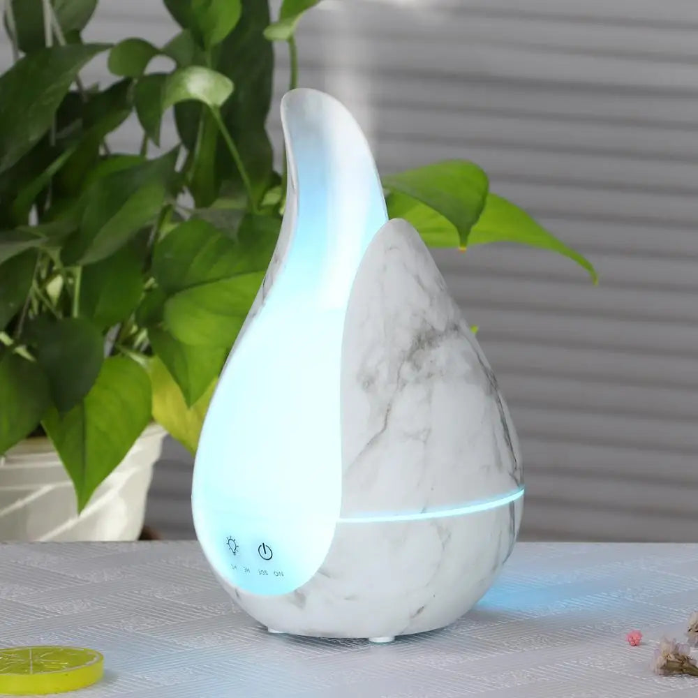 200ml Air Humidifier Wood Marble Grain Aroma Essential Oil Diffuser Ultrasonic Aromatherapy Humidificador Electric Oil Difusor