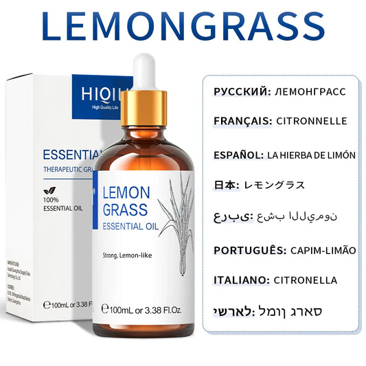 Lemongrass - Essential Oil - 100 mL (HIQILI)