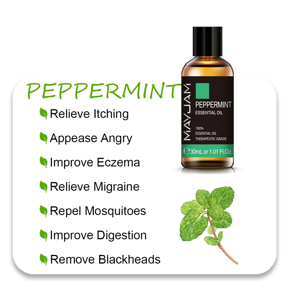Peppermint - Essential Oil - 10mL / 30mL (MAYJAM)