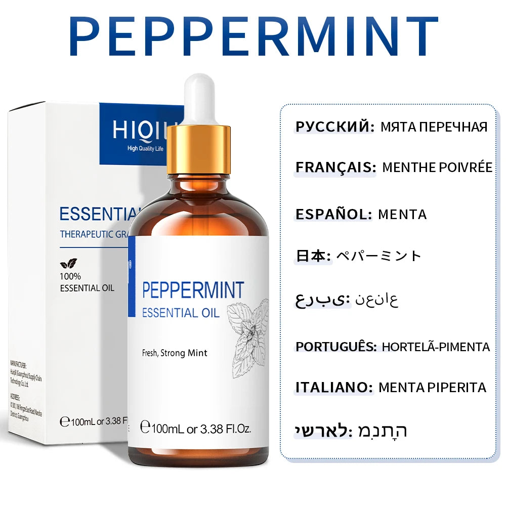 Peppermint - Essential Oil - 100 mL (HIQILI)