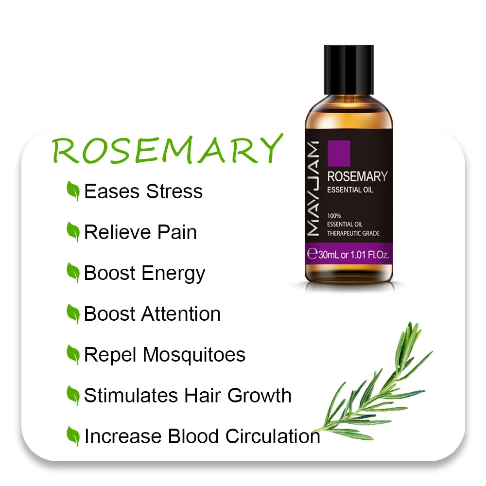 Rosemary - Essential Oil - 10mL / 30mL (MAYJAM)