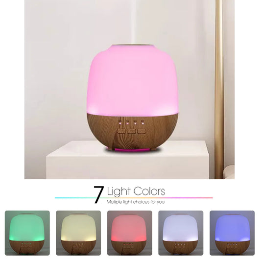 Wood Grain Air Humidifier Essential Oil Diffuser 120ML With Lights Ultrasound Electric Aromatherapy Diffuser