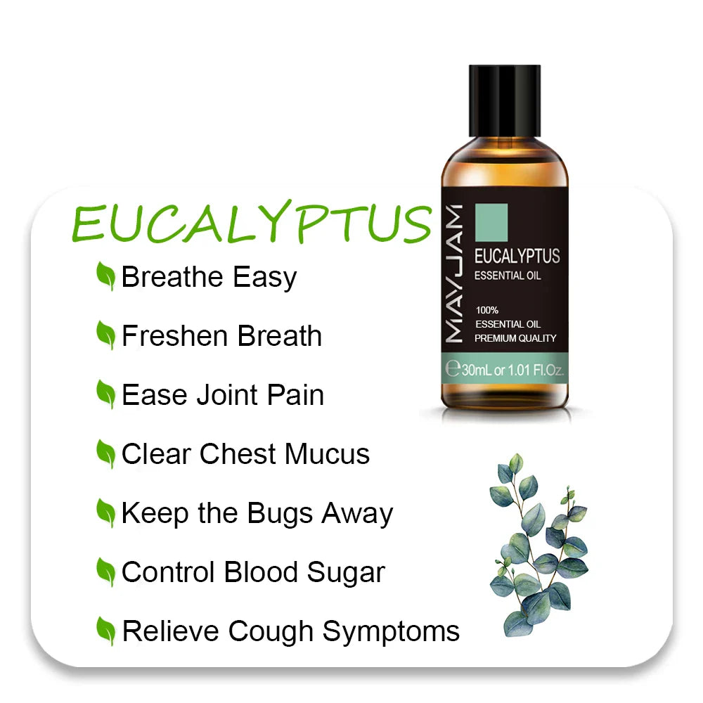 Eucalyptus - Essential Oil - 10mL / 30mL (MAYJAM)