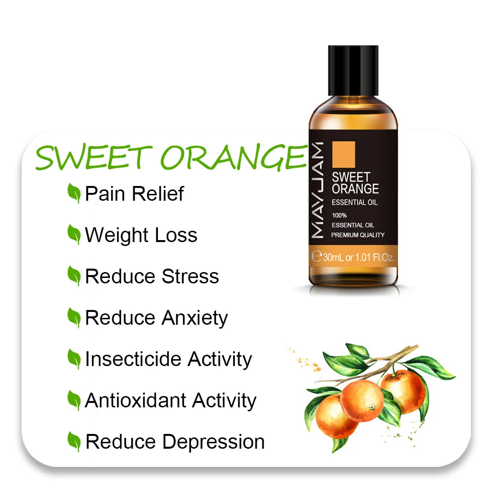 Sweet Orange - Essential Oil - 10mL / 30mL (MAYJAM)