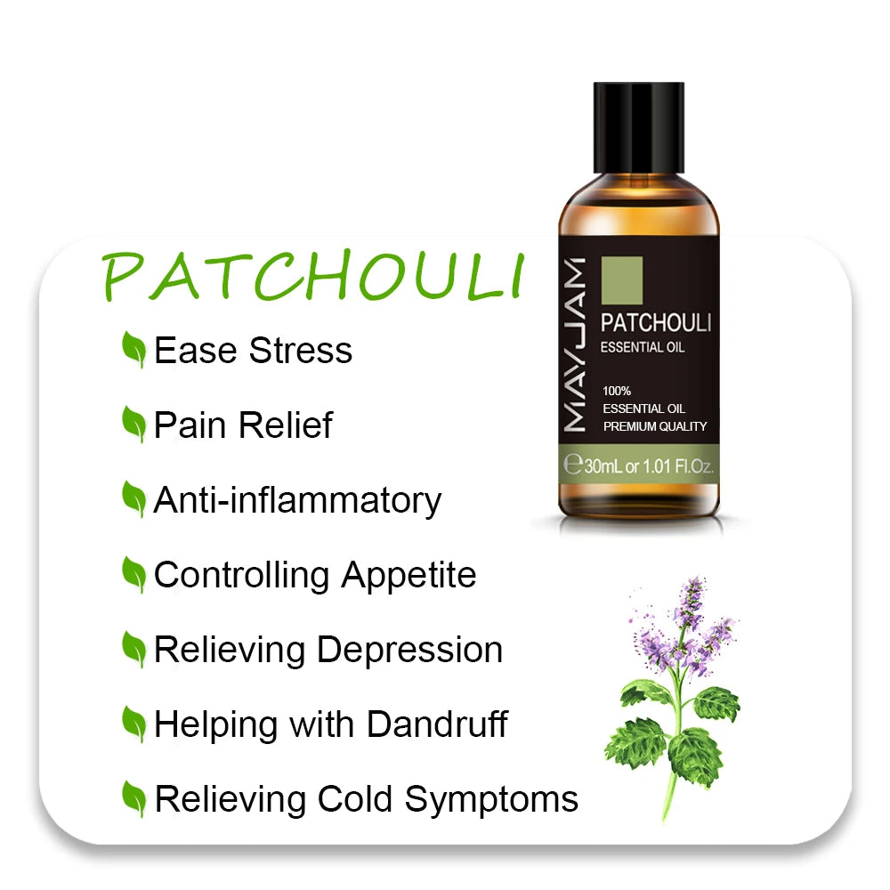 Patchouli - Essential Oil - 10mL / 30 mL (MAYJAM)