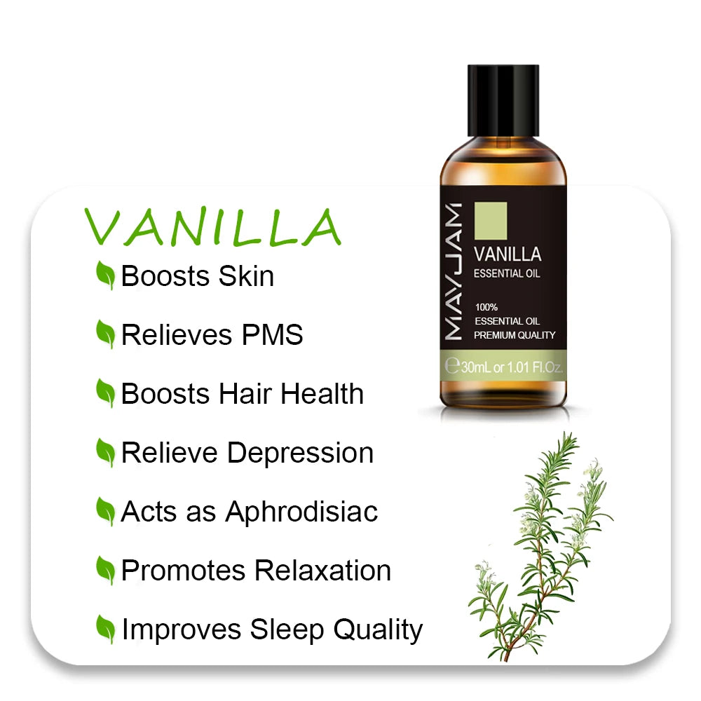 Vanilla - Essential Oil - 10mL / 30mL (MAYJAM)