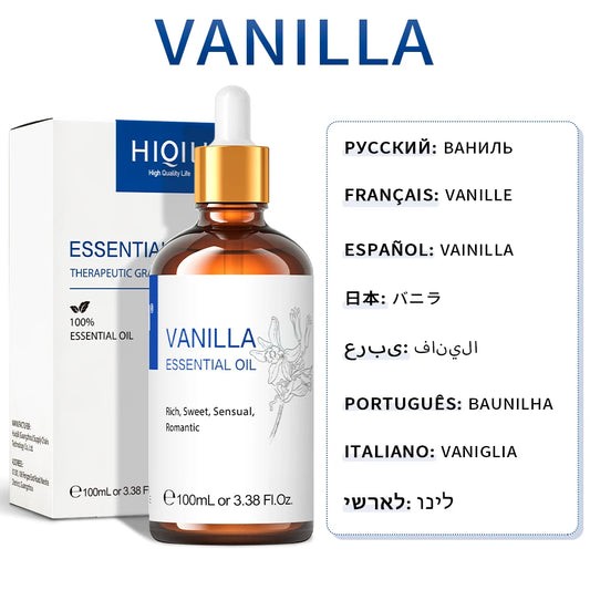 Vanilla - Essential Oil - 100 mL (HIQILI)
