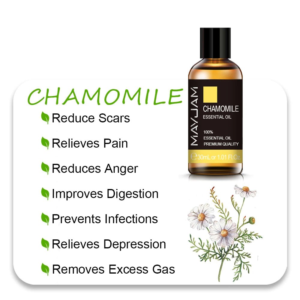 Chamomile - Essential Oil - 10mL / 30mL (MAYJAM) - EnergHaze