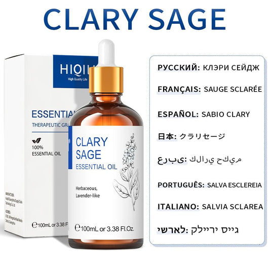 Clary Sage - Essential Oil - 100 mL (HIQILI) - EnergHaze